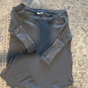 Free People Waffle Knit Long Sleeve